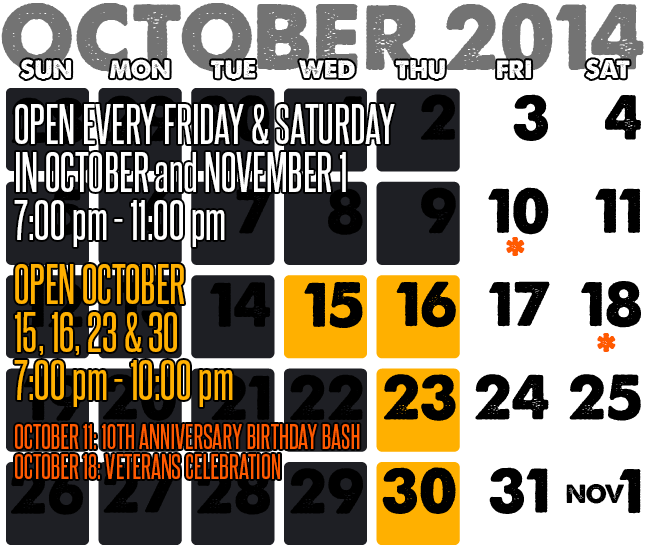Dates Hours Of Operation Psycho Path Haunted Attraction